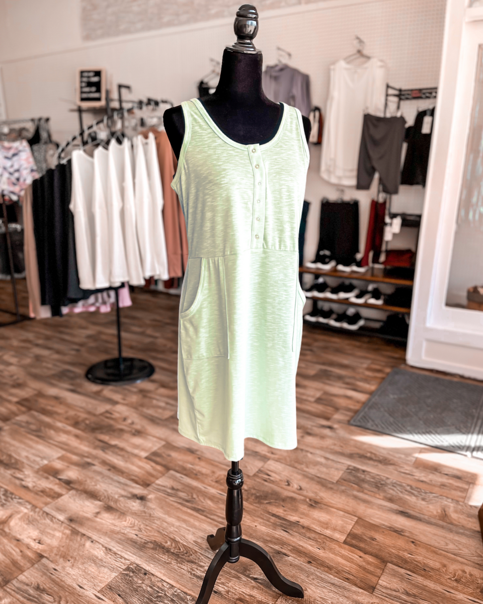 Jersey Knit Dress Pockets Lonate Boutique