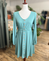 Long Sleeve Button Up Dress