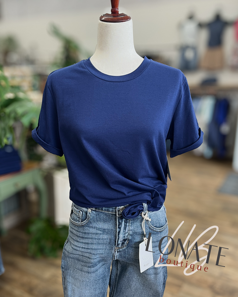Classic Tee- Navy