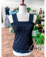 Black Textured Tank