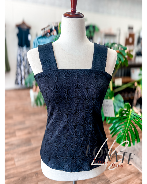 Black Textured Tank