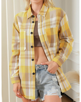 Sunflower Plaid Shacket