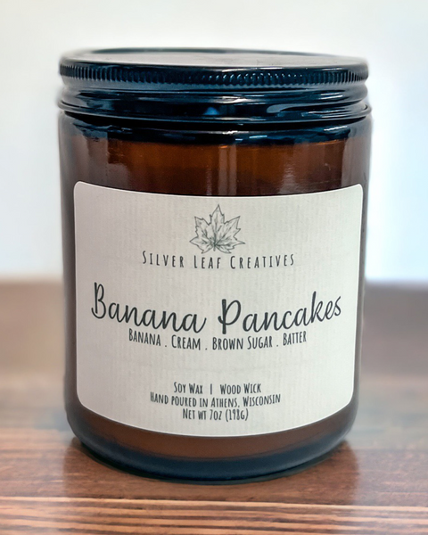 Banana Pancakes- Wood Wick Candle
