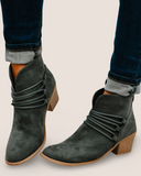 Dark Olive Ankle Boots