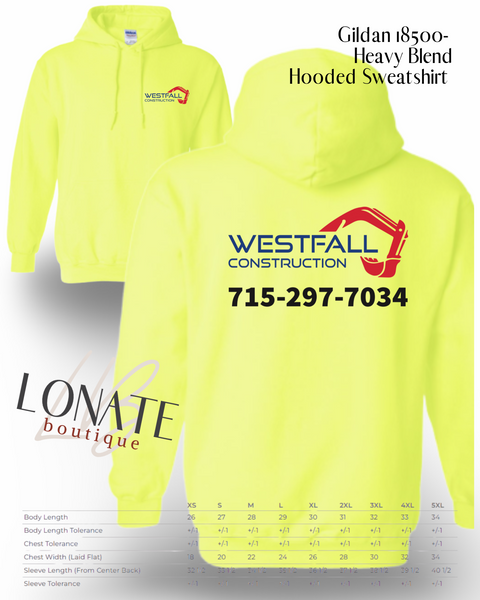 Gildan Heavyweight Hooded Sweatshirt w/ Front Logo