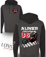 Auner Racing- Heavyweight Hoodie Charcoal/Black
