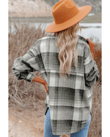 Stormy Grey Plaid Shacket