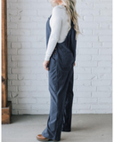 Dusty Blue Corduroy Jumpsuit