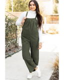 Moss Green Corduroy Jumpsuit