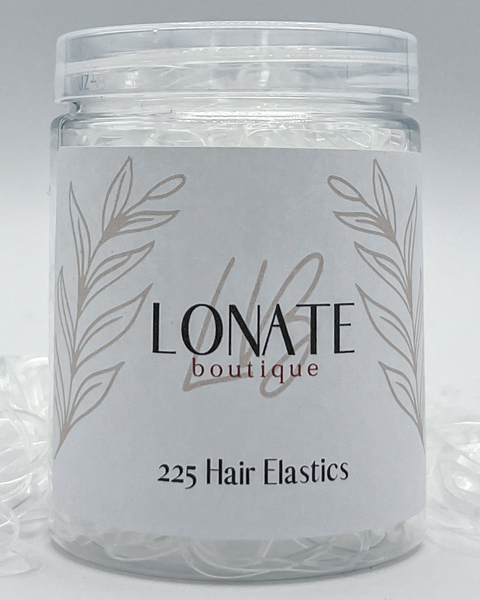 225 Hair Elastics- Clear