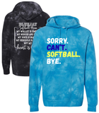 Sorry. Can't. Softball. Bye