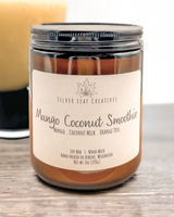 Mango Coconut Smoothie- Wood Wick Candle
