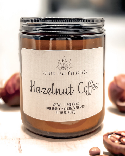Hazelnut Coffee- Wood Wick Candle