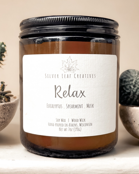 Relax- Wood Wick Candle