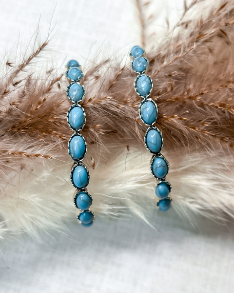 Turquoise Hoop Earrings