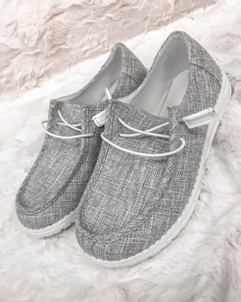 Canvas Sneakers - Gray